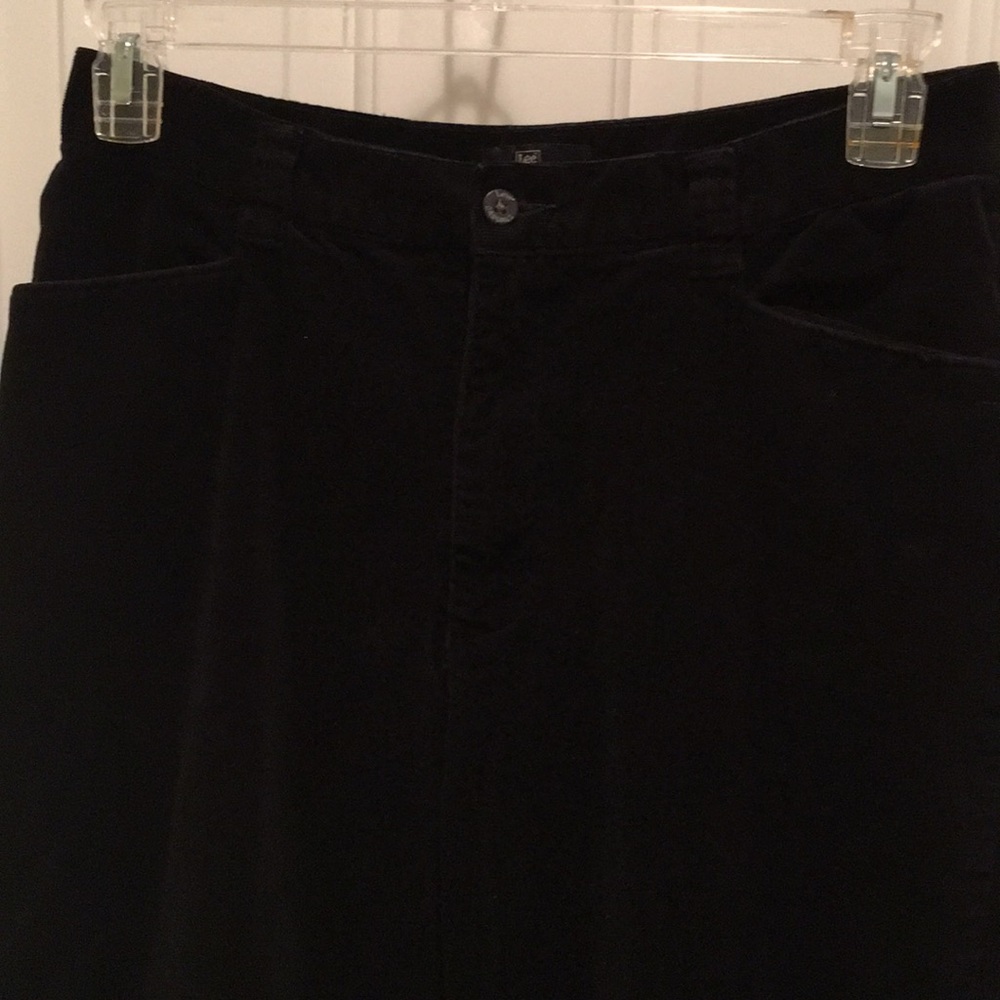 Lee Khakis Black Corduroy Pants - Picture 2 of 4